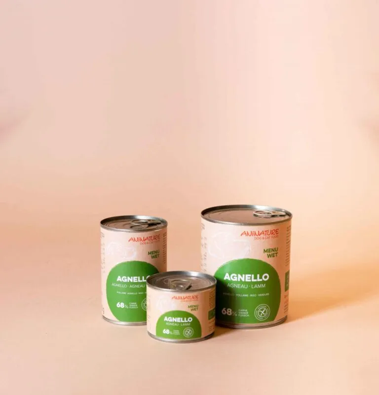 Agnello ANiNATURE, alimentazione per cani, cibo umido cani