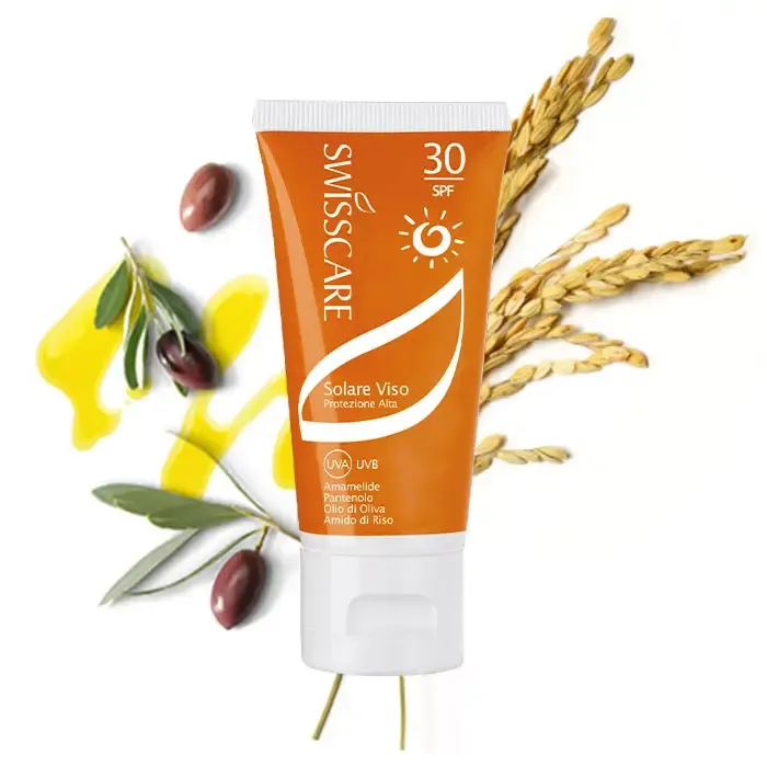 Crema Solare Viso SPF30 Swisscare, solari, vacanza