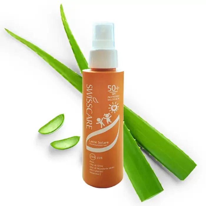 Latte Solare Dermopediatrico SPF 50+ Swisscare, solari, vacanza