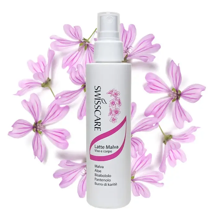 Latte Viso e Corpo Spray Malva Nahrin, corpo gambe piedi, lenitiva