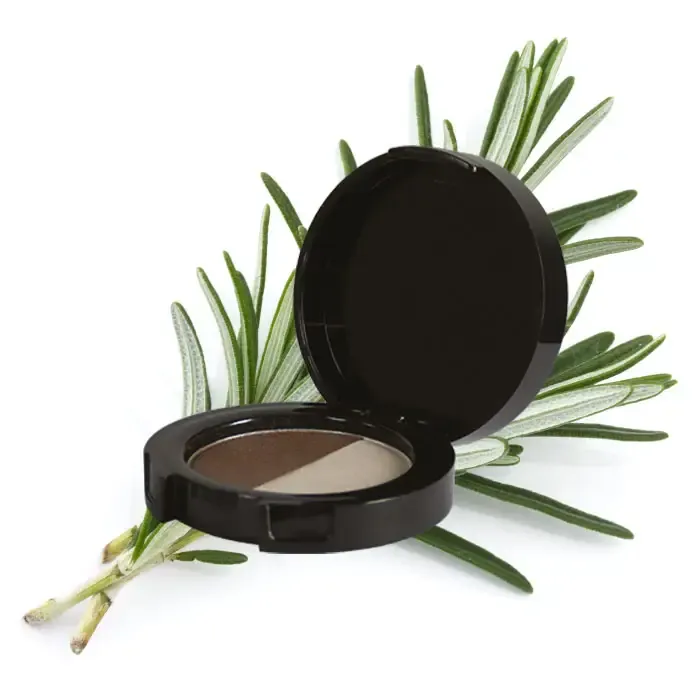 Ombretto Duo MARRONE-BIANCO Nahrin, donna, make-up