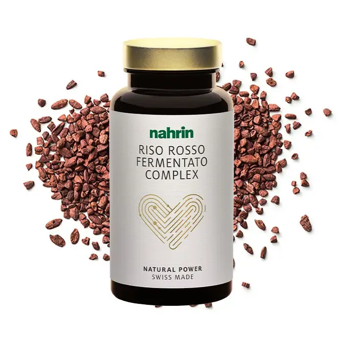Riso Rosso Fermentato Complex Swisscare, integratore alimentare, formulato con ingredienti di origine naturale