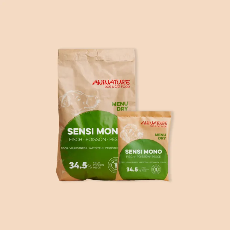 Sacco Dog Sensi Mono Pesce ANiNATURE, alimentazione per cani, crocchette cani