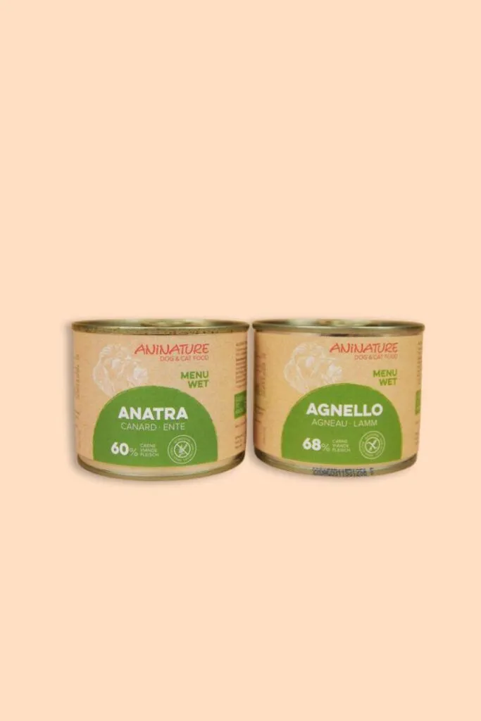 Set Umido Cane – 2 Barattoli 200G Misti ANiNATURE, alimentazione per cani, cibo umido cani