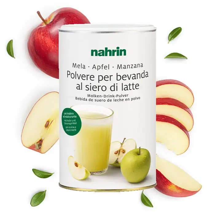 Siero Latte Mela Nahrin, linea e forma in & out, peso forma