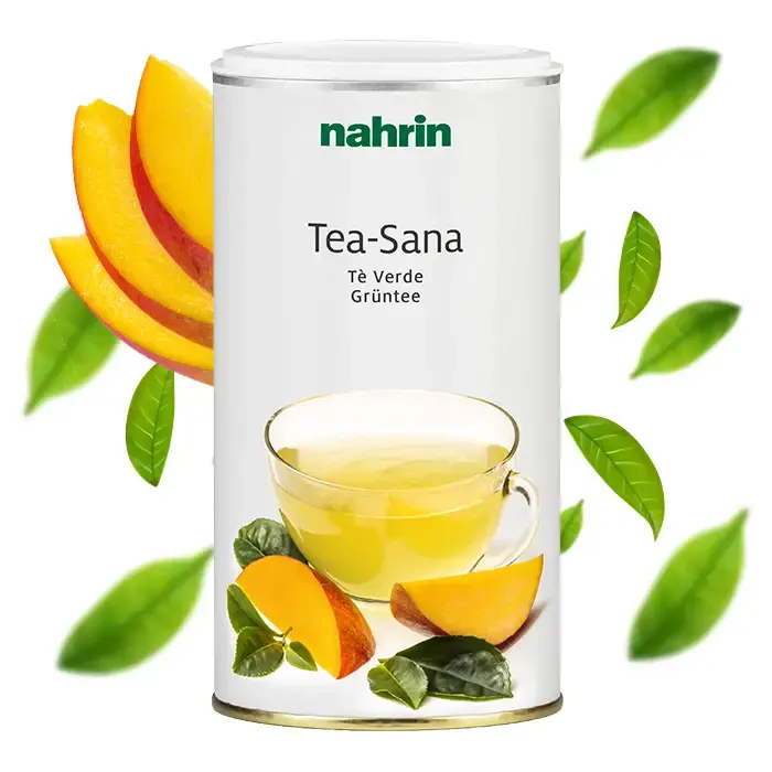 TEA-SANA Tè Verde Swisscare, bevanda in polvere arricchita con estratto di tè verde, mango e vitamina C