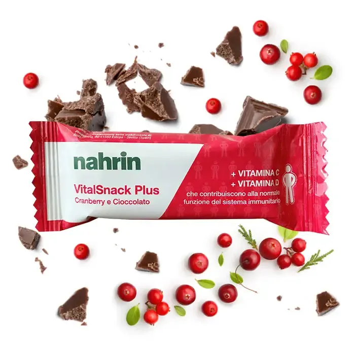Vitalsnack Plus Cranberry e Cioccolato Nahrin, minerali, peso forma