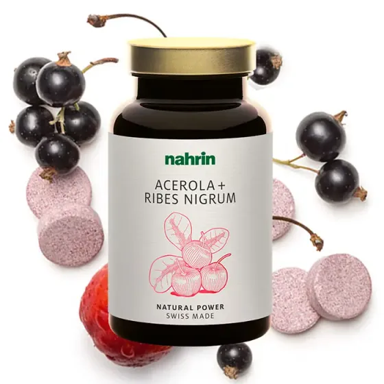 Acerola e Ribes Nigrum Nahrin antistaminico naturale contro le allergie primaverili